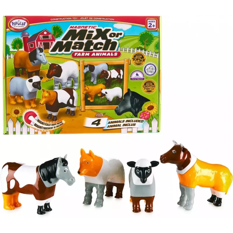 Malblo Magnetic Farm Animals Set magnetinis ūkio gyvūnų rinkinys