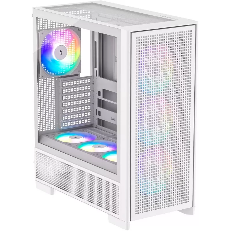 Korpusas Silentware Air 2000 A-RGB White – vidutinis bokštas su A-RGB apšvietimu