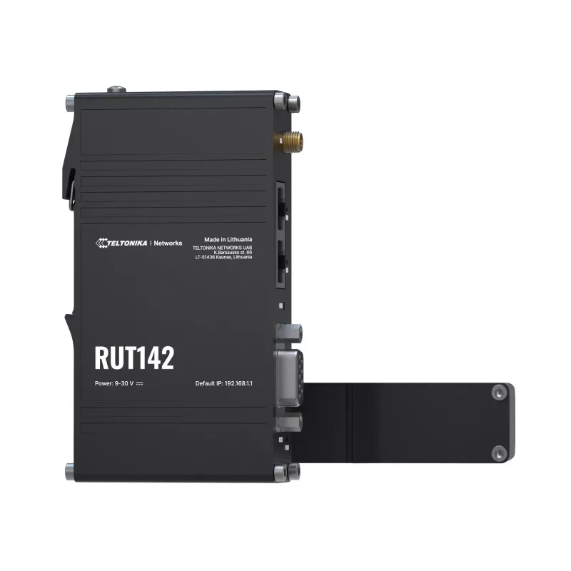 Teltonika RUT142 pramoninis maršrutizatorius su WiFi 4, RS232, 2x RJ45 100Mb/s, IP30