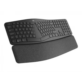 Logitech Ergo K860 for Business belaidė klaviatūra RF Wireless + Bluetooth Šveicariška grafito spalva (920-010347)