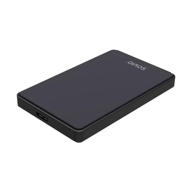 Išorinis HDD/SSD dėklas SAVIO AK-65 Juodas 2.5 colio SATA USB 3.0 5 Gbit/s Micro-USB