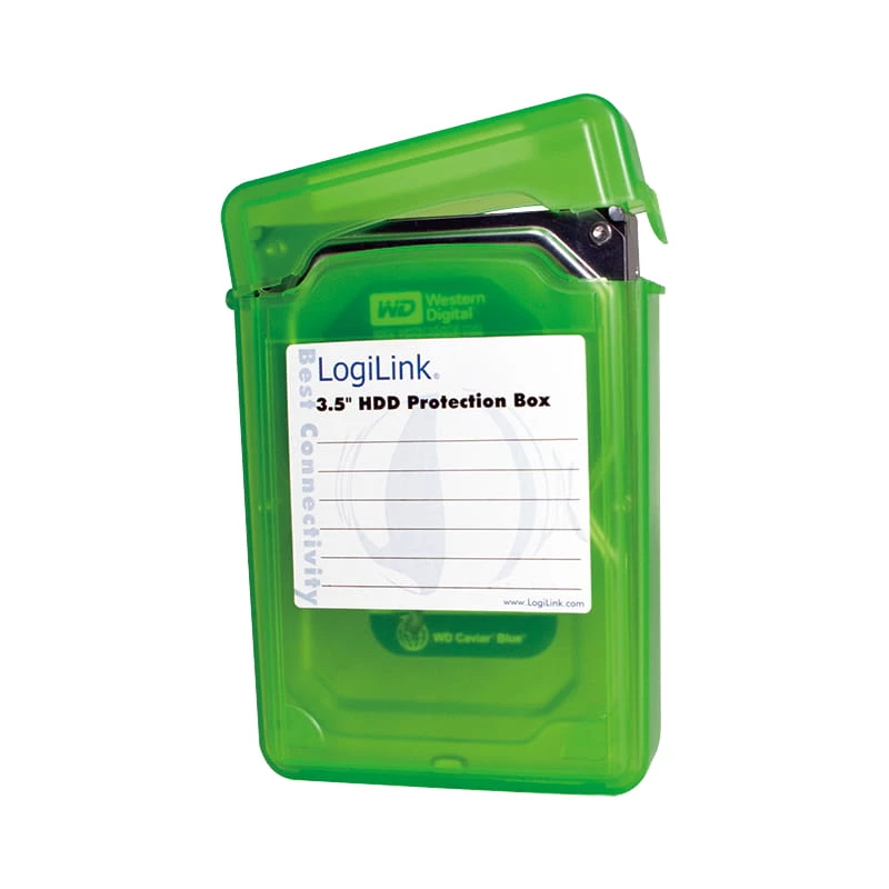 LogiLink UA0133G apsauginė dėžė 3,5 inch HDD, žalia