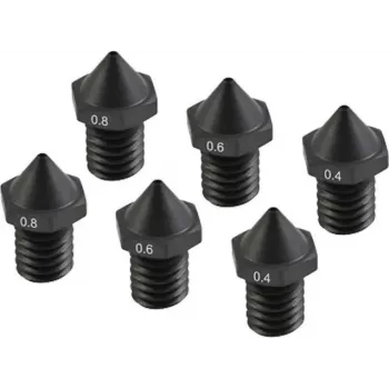 Grūdinto plieno purkštukų rinkinys Flashforge C3P 0,4 mm / 0,6 mm / 0,8 mm