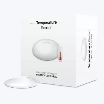Temperatūros jutiklis Fibaro FGBRS-001 belaidis stalinis – vidaus, 2400 MHz, CR2032, tikslumas ±0,5°C