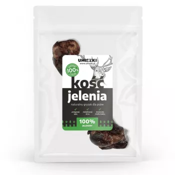 UNISZKI Deer Bone Medium natūralus kaulas kramtyti vidutiniams šunims 10–25 kg, 1 vnt. paketėlyje