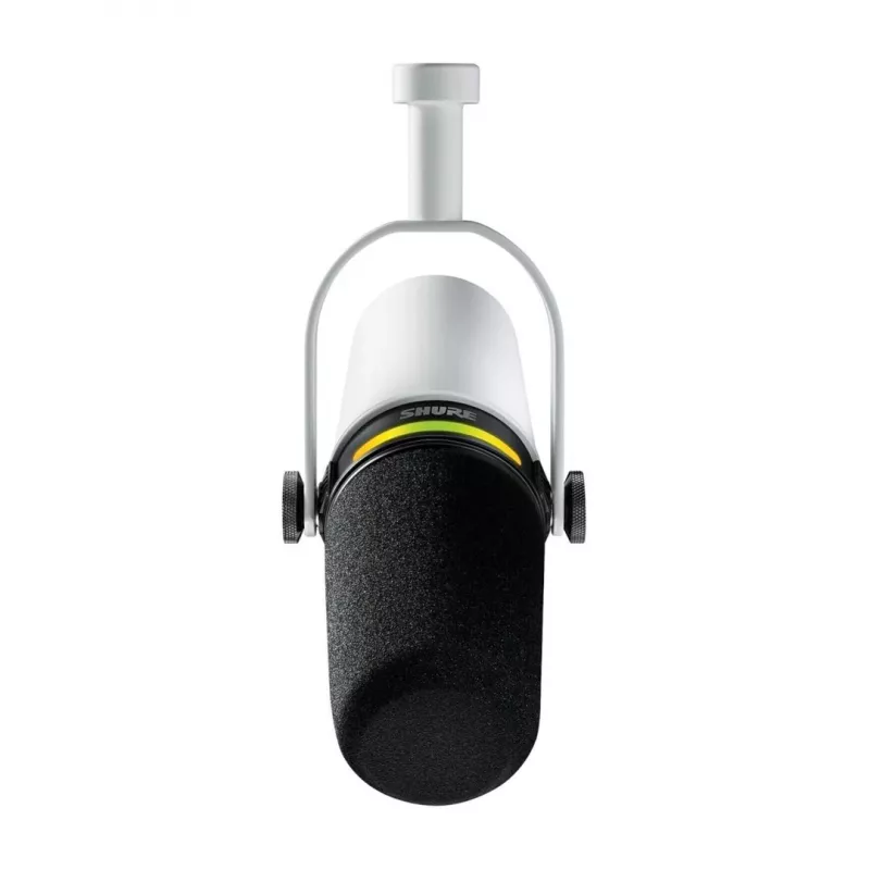 Shure MV7+-W - stalinis/vokalinis mikrofonas su XLR/USB-C jungtimi, baltas