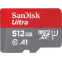 SanDisk microSDHC Ultra 512GB (UHS-1/Cl.10/100MB/s) + adapteris, planšetiniam kompiuteriui (00215485)