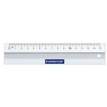 Liniuotė stalinių darbų Staedtler Mars 563 150 mm aliumininė balta