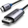 USB-C į DisplayPort kabelis UGREEN 1 m — USB-C (kištukas) į DisplayPort (kištukas), tiesios jungtys, juodas