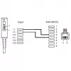 Wentronic Goobay telefono kabelis TAE-F (kištukas) – RJ-45 (kištukas) 10 m juodas (51235)