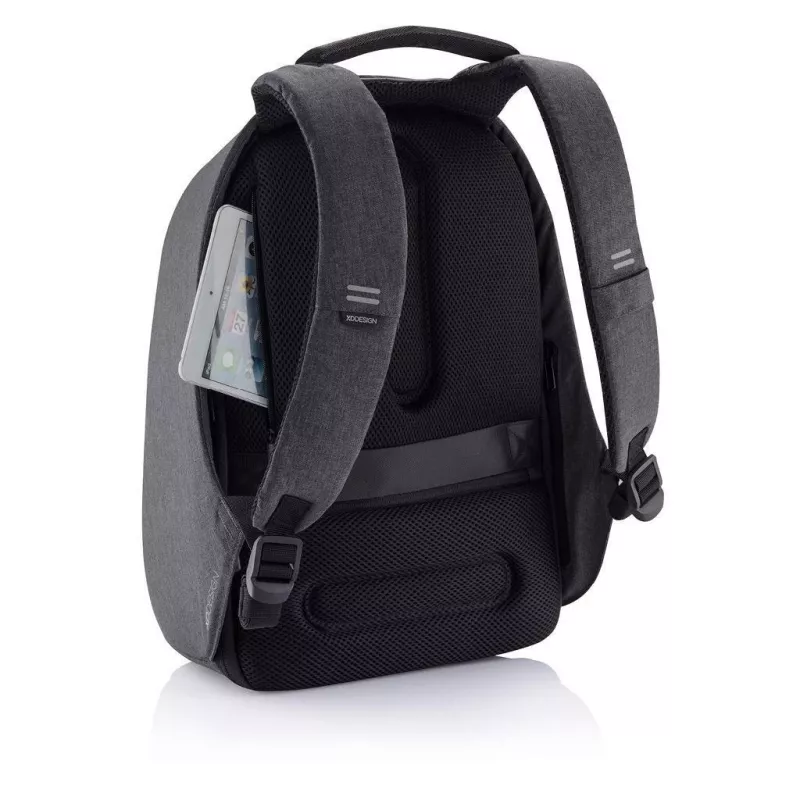 Kuprinė XDDESIGN P705.291 Antracitinė — 18 L, skyriai nešiojamam kompiuteriui ir planšetei, užrakinamas pagrindinis užtrauktukas
