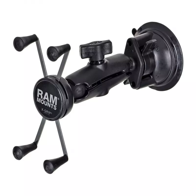Telefono laikiklis RAM Mounts X-Grip Large su sukimo fiksatoriaus siurbtuku