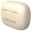 Canyon CNS-TWS10BG Ausinės ir ausinių rinkinys Tikras belaidis stereofoninis (TWS) Įstatomos ausinės pokalbiams/muzikai/sportui/kasdieniam naudojimui USB Type-C Bluetooth Smėlio spalvos (CNS-TWS10BG)