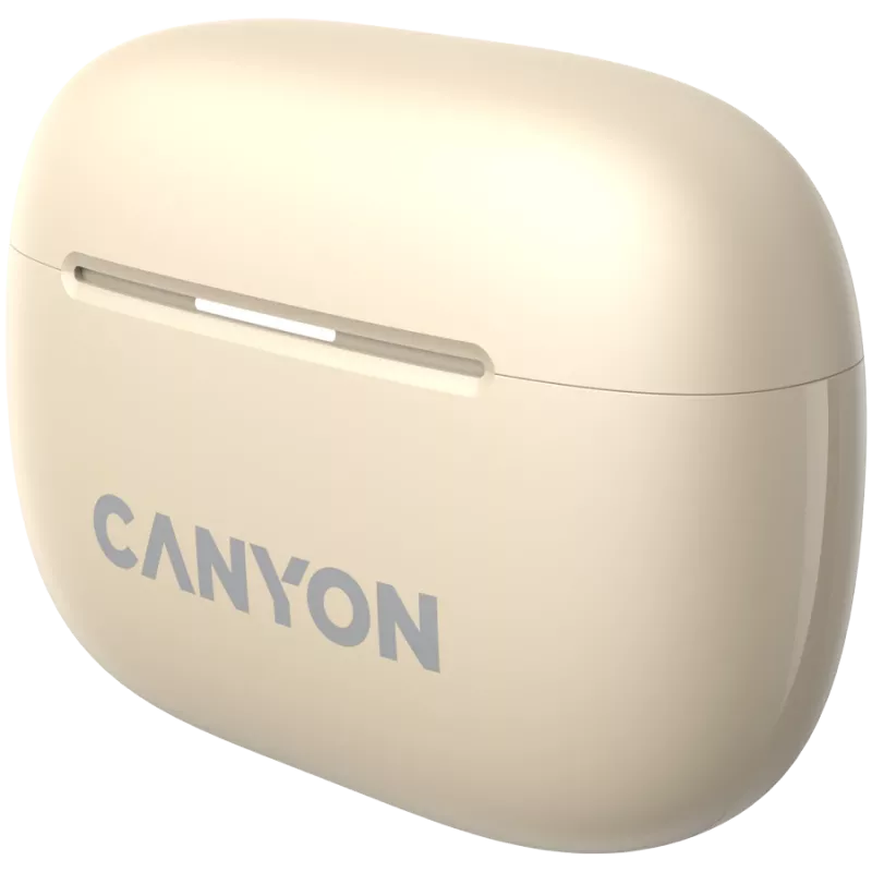 Canyon CNS-TWS10BG Ausinės ir ausinių rinkinys Tikras belaidis stereofoninis (TWS) Įstatomos ausinės pokalbiams/muzikai/sportui/kasdieniam naudojimui USB Type-C Bluetooth Smėlio spalvos (CNS-TWS10BG)