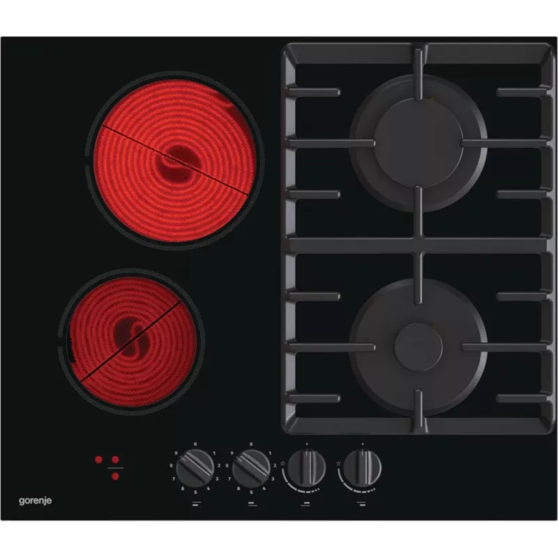Gorenje GCE691BSC Juoda įmontuojama 60 cm Kombinuota 4 zonos
