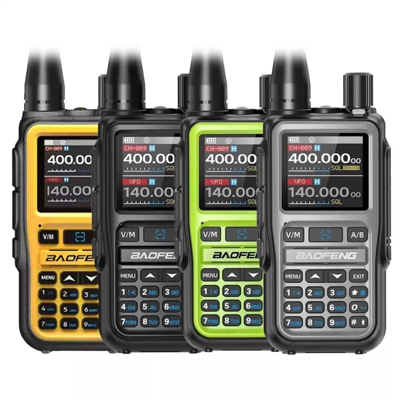 Baofeng UV-5R EU MINI USB-C Bluetooth VHF UHF Aviacijos Juosta Pilka Racija