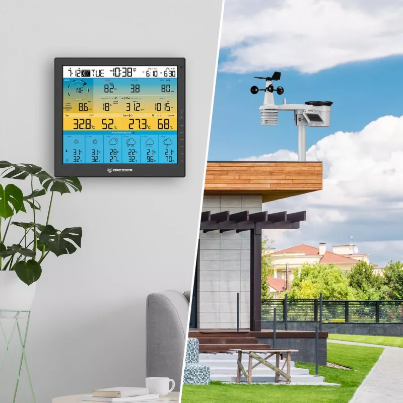 Skaitmeninė orų stotis Bresser Optics 7003220 Juoda LCD Wi-Fi