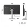 JAPANNEXT JN-I270FHD200F-HSP monitor 27 colių Full HD LED sidabrinis