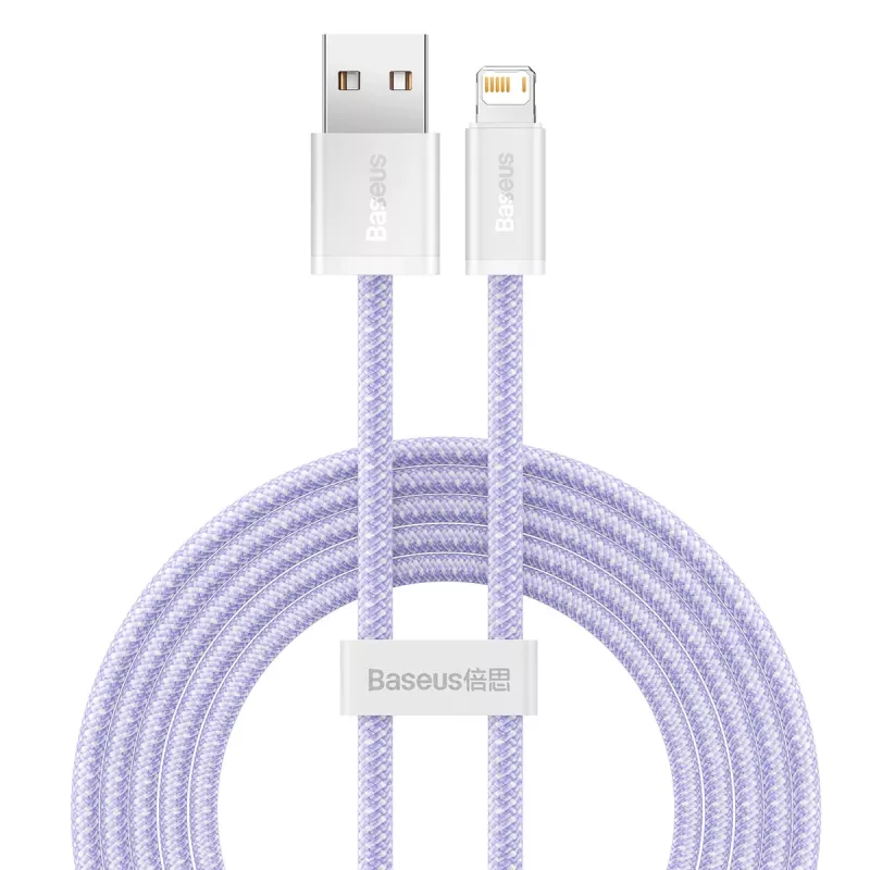 Baseus Dynamic kabelis USB į Lightning, 2.4A, 2m (Violetinė)