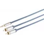 Audio kabelis ShiverPeaks 30833-MHQ-SLIM — 3,00 m, 3,5 mm lizdas į RCA jungtis
