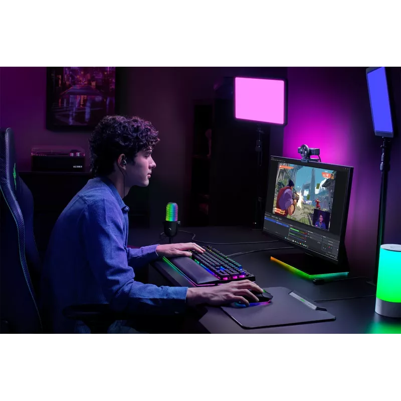 Razer Kiyo V2 internetinė kamera, 4K 30 FPS, 1080p 60 FPS, su triukšmo slopinimo mikrofonu