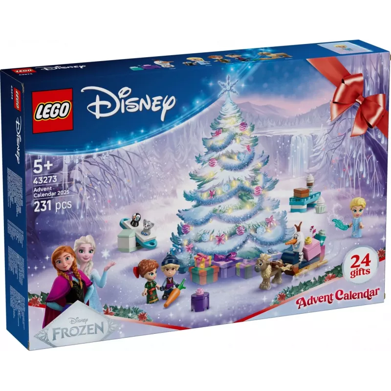 Konstruktorius LEGO Disney Frozen Advent Calendar 2025 rinkinys 43273 – 231 detalė, 4 minifigūrėlės, amžius 5+