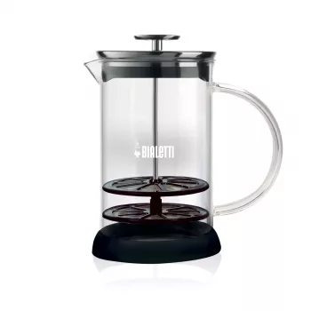 Bialetti Cappuccinatore Vetro 6tz rankinis pieno putotojas, 330 ml