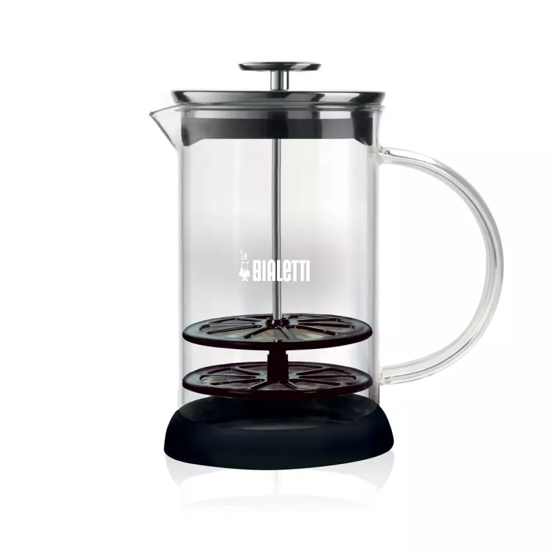 Bialetti Cappuccinatore Vetro 6tz rankinis pieno putotojas, 330 ml