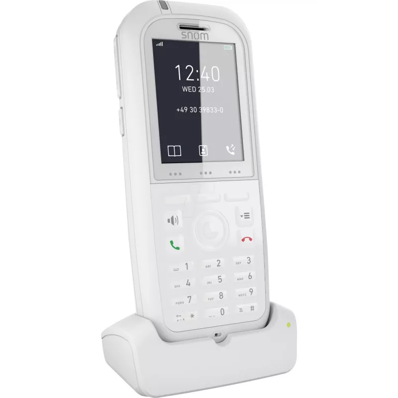 Snom M90 DECT ragelis su skambučio ID, baltas