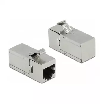 DeLOCK Keystone modulis RJ45 lizdas – RJ45 lizdas Cat.6A 90° kampu
