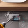 Dyson V12 Submarine 3-in-1 belaidis dulkių siurblys šlapiam ir sausam valymui, HEPA filtras, be maišelio, 0,35 l, nikelio ir geltonos spalvos