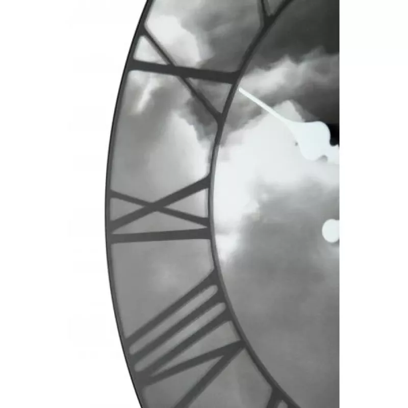 NeXtime klok 3037 Clouds, Ø39 cm, sieninis laikrodis, juodas