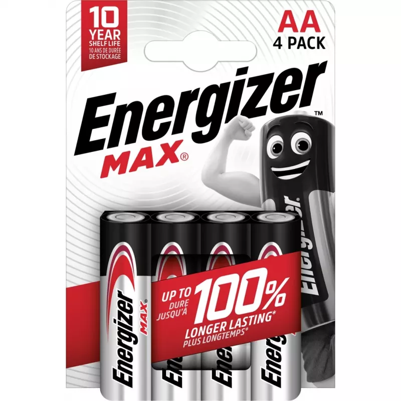 Baterija Energizer Max AA vienkartinė šarminė, 1,5 V