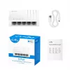 Tinklo jungiklis Cudy GS105U — nevaldomas 5 prievadų Gigabit Ethernet (10/100/1000), baltas, 5 V
