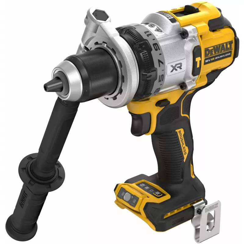 DeWalt DCD1007NT-XJ 18 V XR akumuliatorinis smūginis gręžtuvas-suktuvas, bešepetėlis variklis, 2250 aps./min., greitveržis griebtuvas 13 mm, 169 Nm, 1,85 kg, be akumuliatoriaus