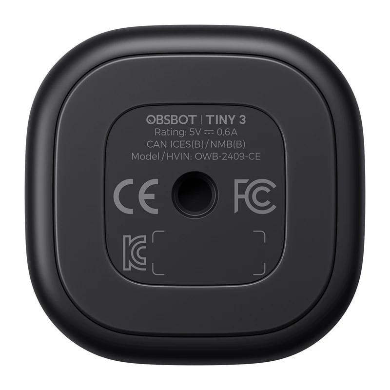 Internetinė kamera Obsbot Tiny 3 PTZ 4K – kompaktiška PTZ kamera srautiniam perdavimui ir konferencijoms