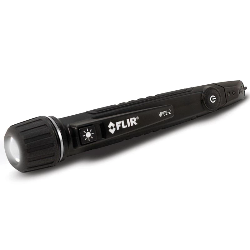 FLIR VP52-2 bekontaktis įtampos indikatorius CAT IV 1000 V LED, vibracija, garsinis, Pocket Black