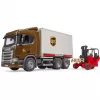 Scania Super 560R Transportinis konteineris su šakiniu krautuvu