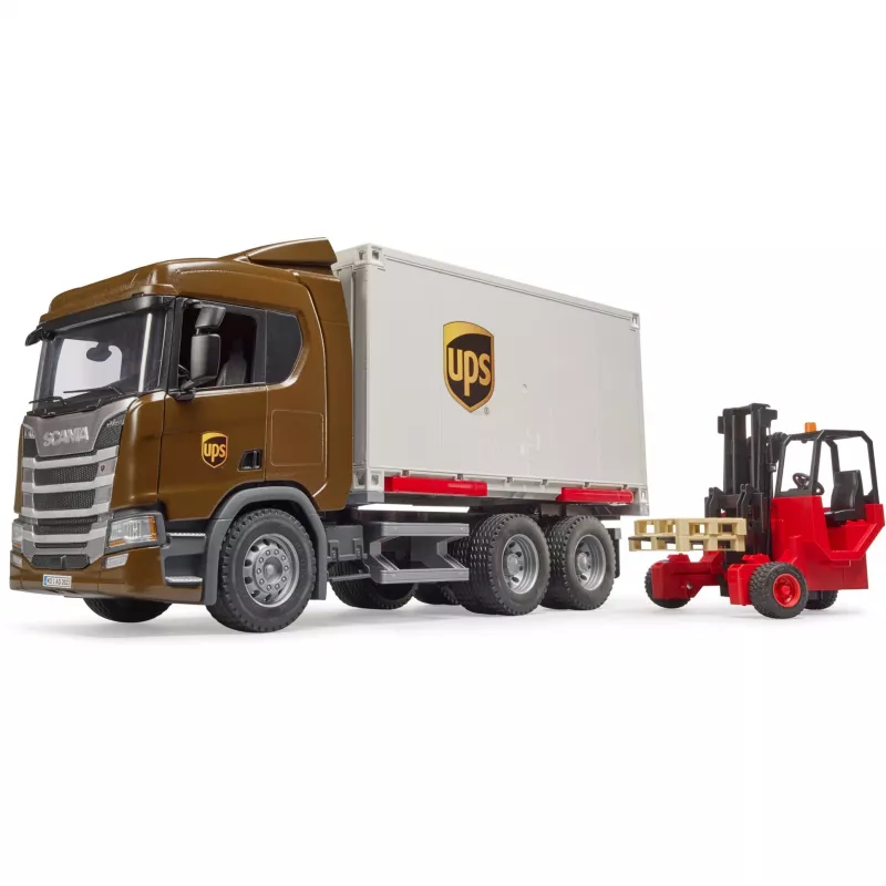 Scania Super 560R Transportinis konteineris su šakiniu krautuvu