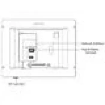 Vizualinis domofonas Hikvision DS-KH8350-TE1 7 colių IPS jutiklinis ekranas, PoE, SIP, MicroSD lizdas, 1024×600, aliumininis korpusas, juodas