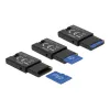 DeLOCK USB 2.0 kortelių skaitytuvas, juodas, MicroSD / MicroSDHC / MicroSDXC, 480 Mbit/s