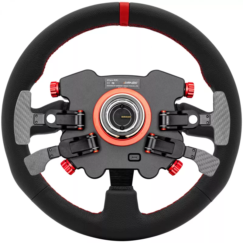 Simagic GT Pro R vairas su Pro Hub moduliu, oda dengtas, 330 mm (S207)