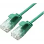 ROLINE GREEN UTP Patch Laidas Cat.6A (Class EA), LSOH, plonas, Žalias, 1,5 m (21.44.3934)