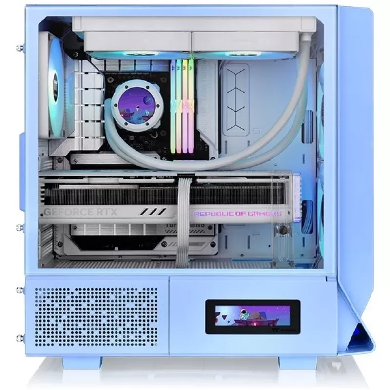 Thermaltake Ceres 330 TG - Midi bokštas - PC - Mėlyna - ATX - EATX - micro ATX - Mini-ITX - SPCC - Grūdintas stiklas - 18,5 cm (CA-1Y2-00MFWN-00)
