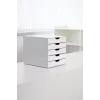 Dėžutė dokumentams Durable VARICOLOR Mix 5 plastikinė, 5 spalvoti stalčiai, balta 762527