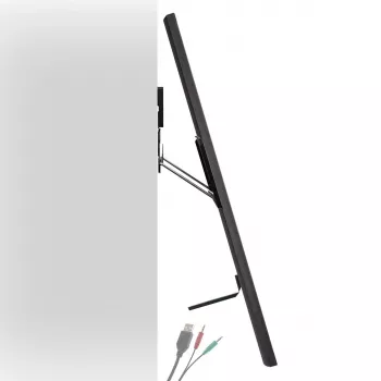 Maclean MC-481 itin plokščias TV laikiklis sieniniam montavimui, 37-80 colių, plokštiems ir lenktiems, iki 75 kg, VESA 600x400