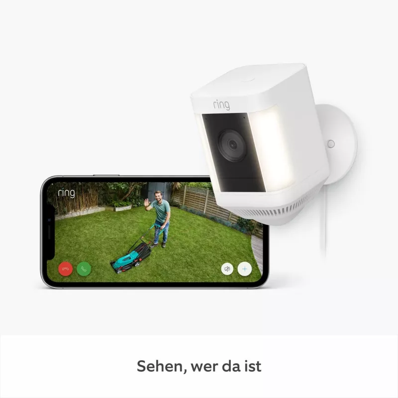 Ring Spotlight Cam Plus Plug-In lauko tinklo stebėjimo kamera