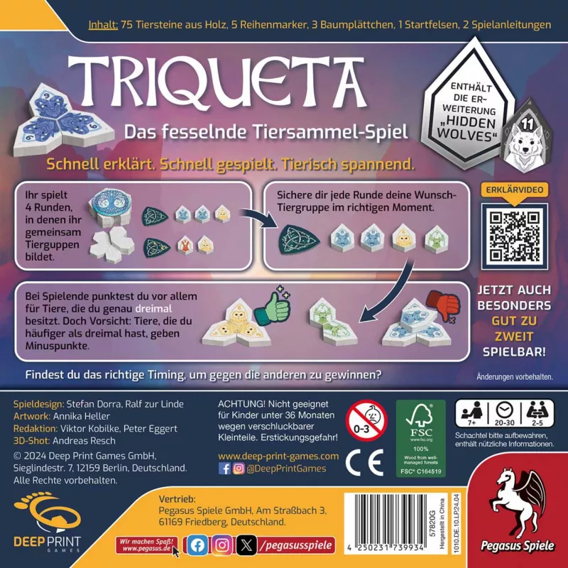 Deep Print Games: Triqueta 2-oji laida, stalo žaidimas