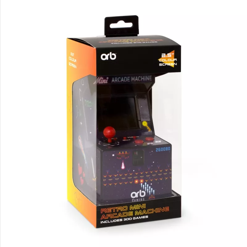 Thumbs Up ORB Mini Arcade Machine stovimas arkadinis veidrodinis šriftas, 6,35 cm (2,5 colio) TFT ekranas, įvairiaspalvis