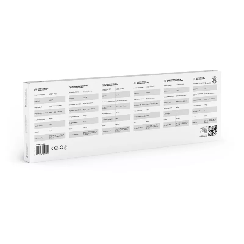 Savio KB-04 klaviatūra biurui / namams USB QWERTY UK International juoda